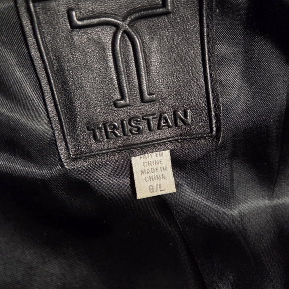 Tristan Ruffled Bottom Leather Jacket - Picture 7 of 8